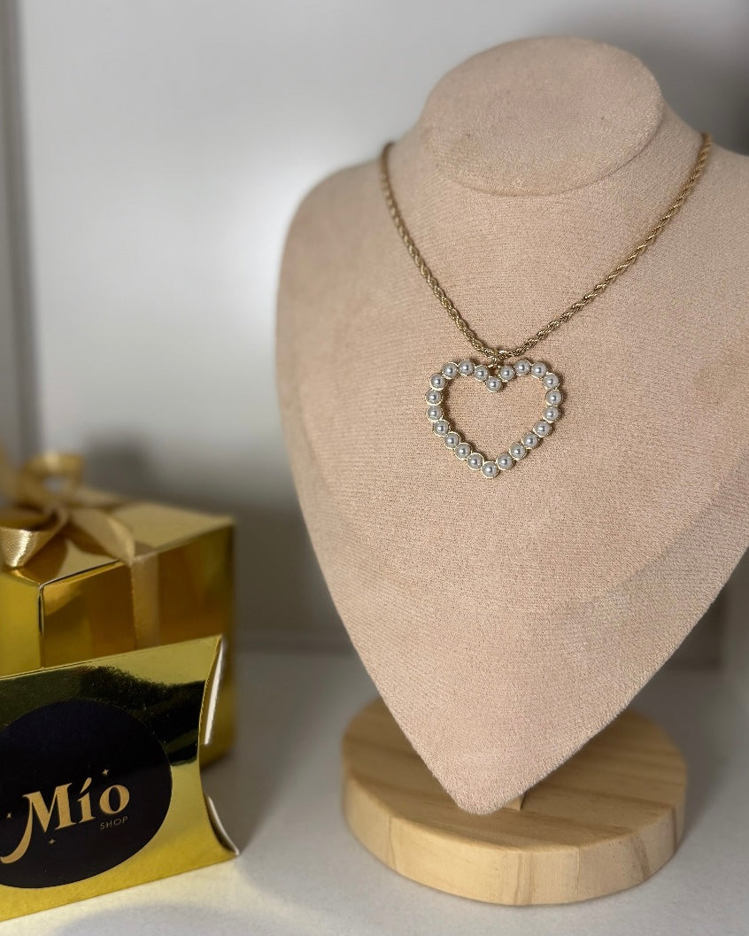 Rope Pearl Heart