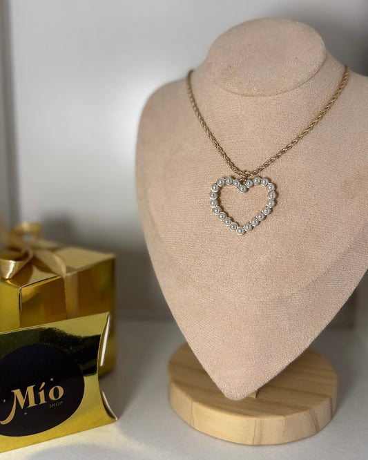 Cuerda Perla Corazón