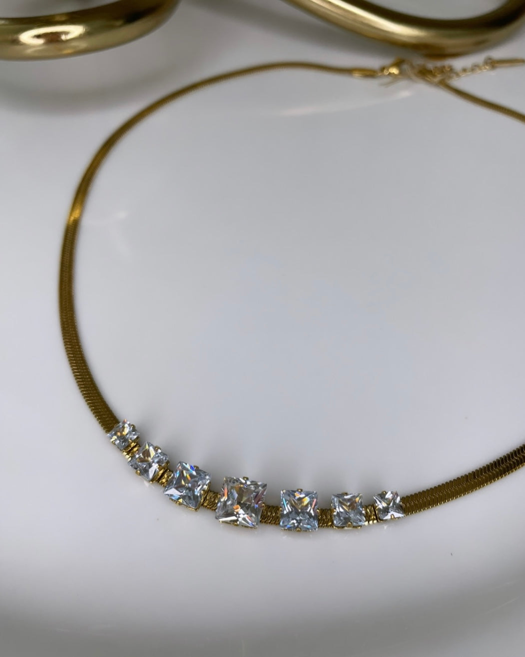 Golden Diamond Choker